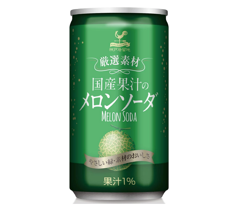 国産果汁の メロンソーダ 缶