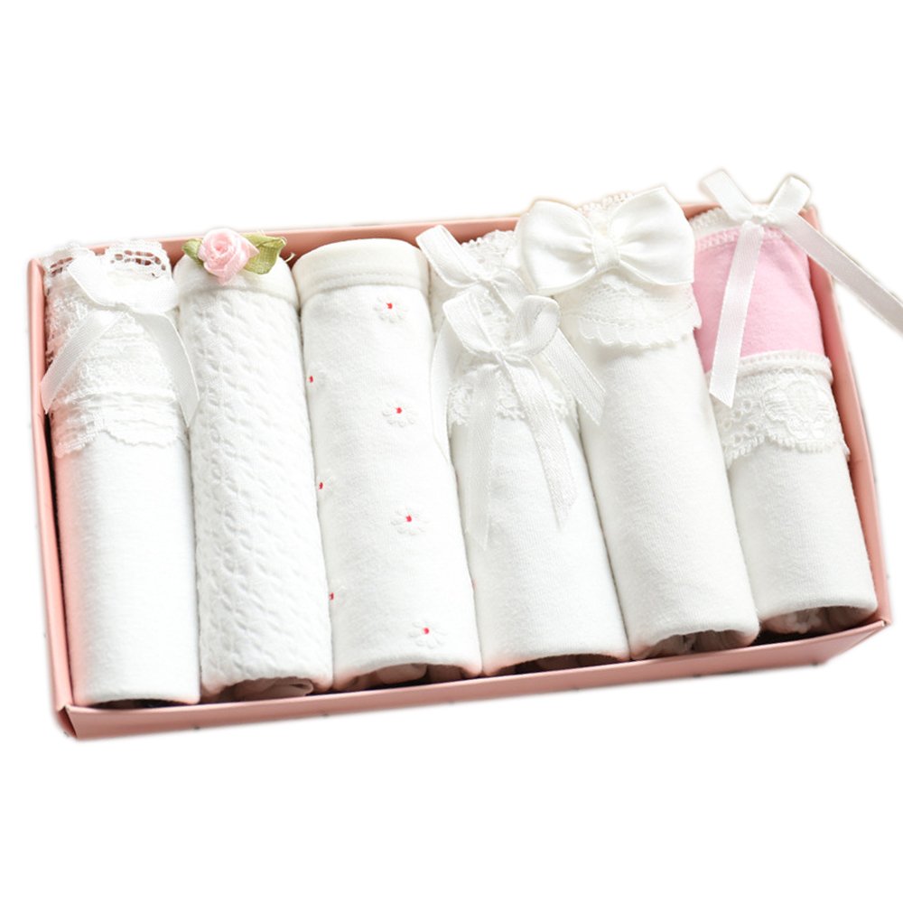 白いコットンパンティ6枚ギフトセット☆