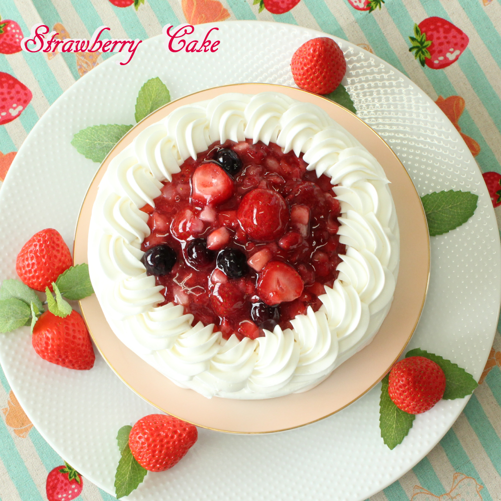 苺と木の実のショートケーキ 4号