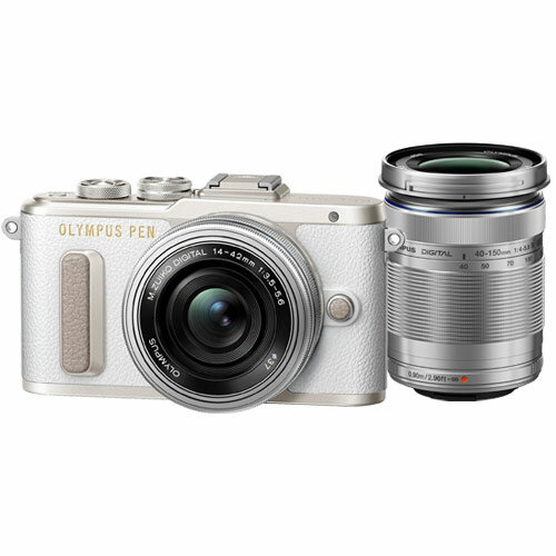 オリンパス PEN E-PL8 EZダブルズームキット ホワイト