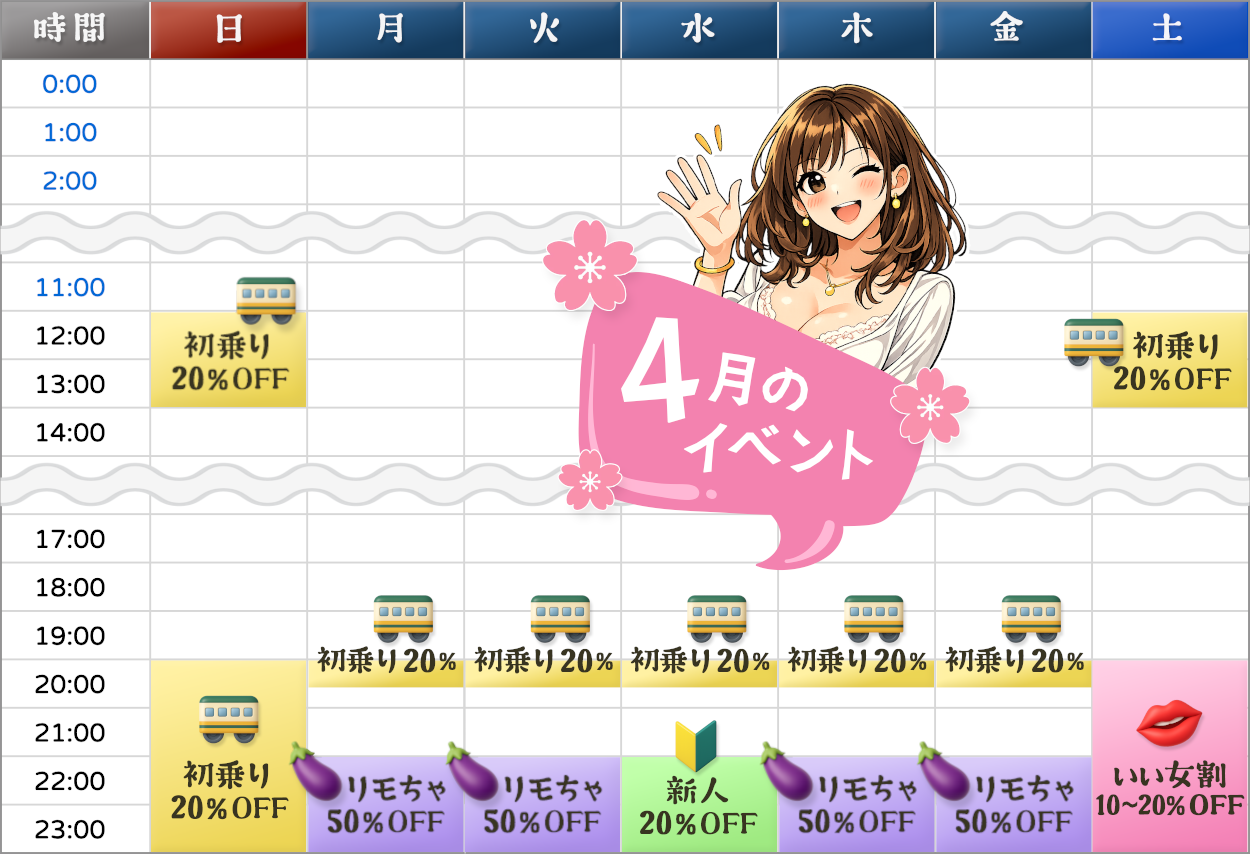 連日チャット割引！