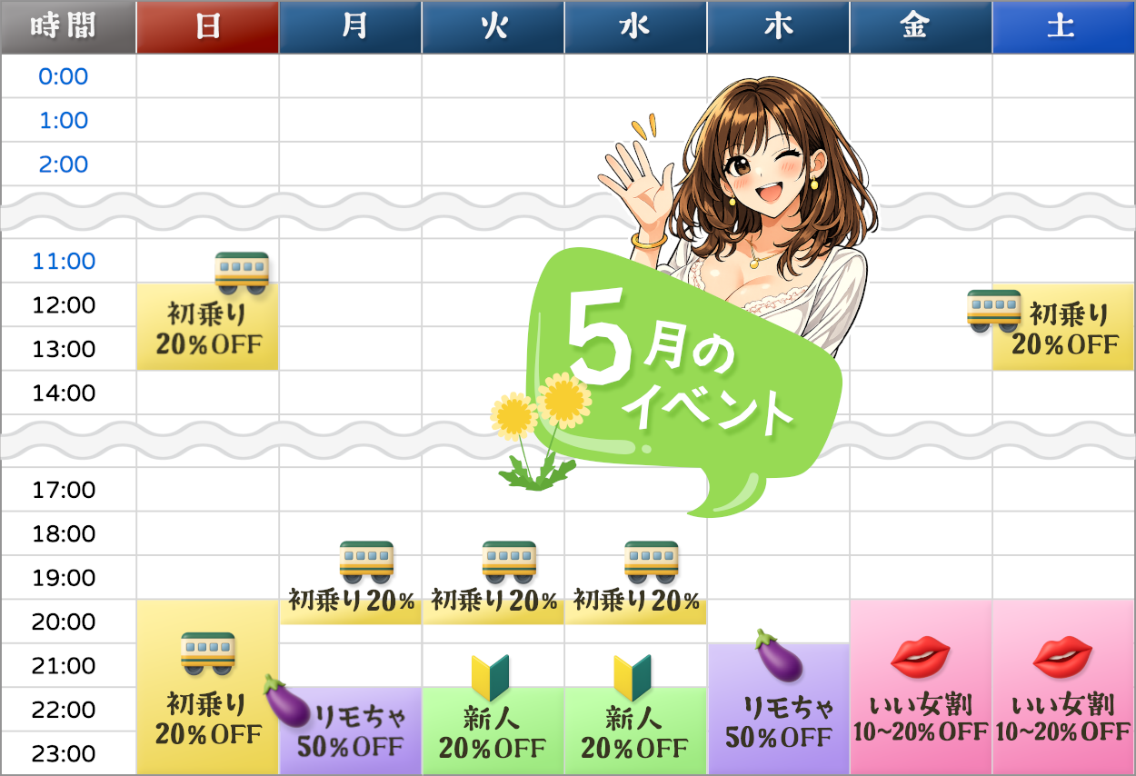 連日チャット割引！